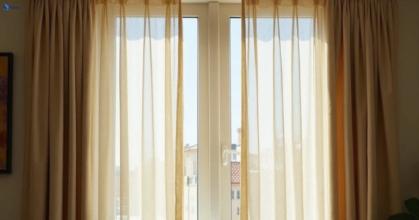 Dusty and dull curtains in wattle-flat-vic before steam cleaning